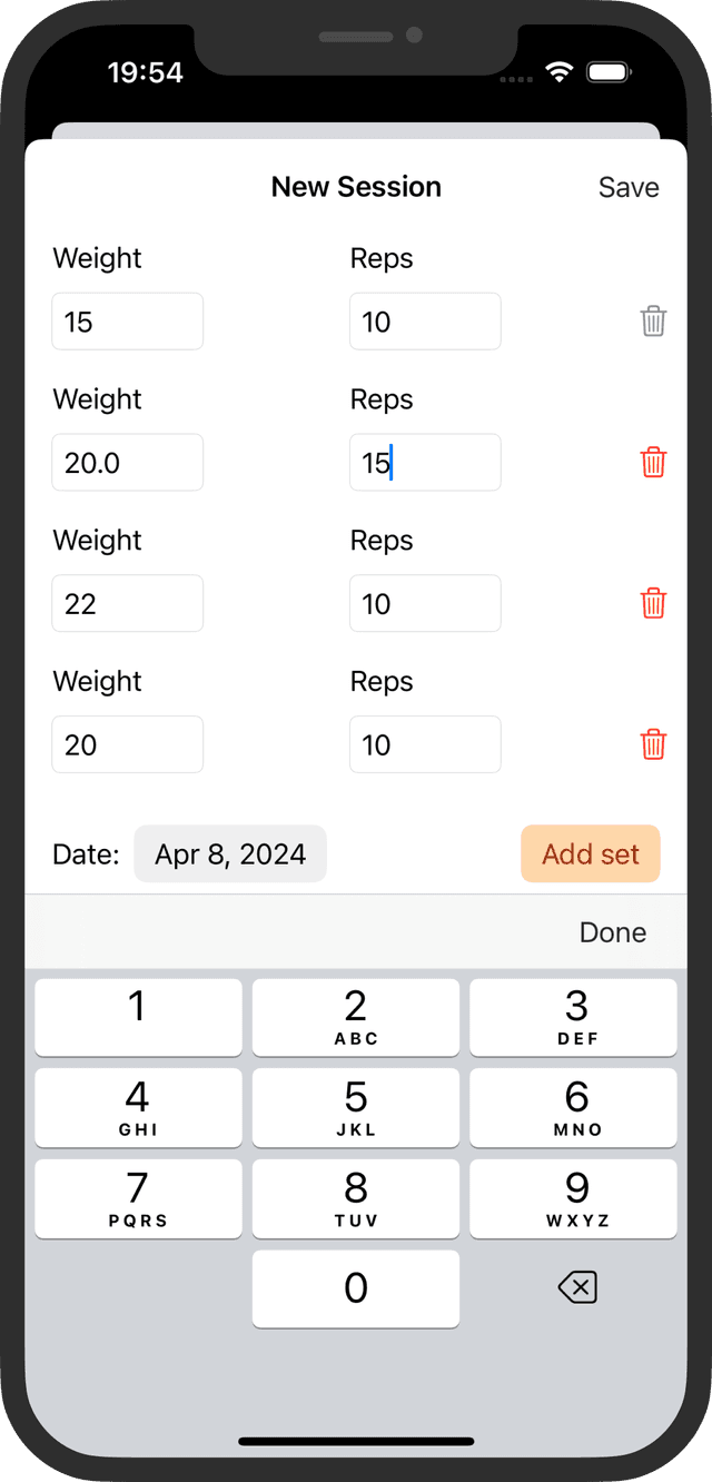 Never lose a client's training history