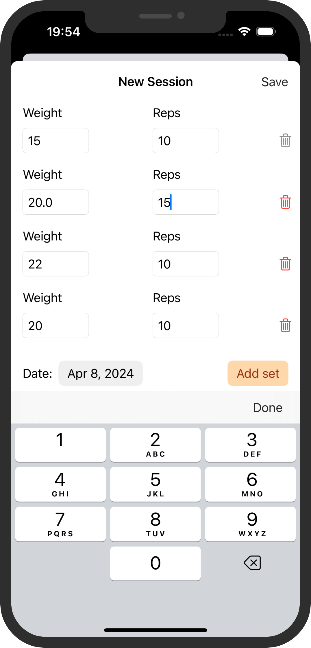 Never lose a client's training history